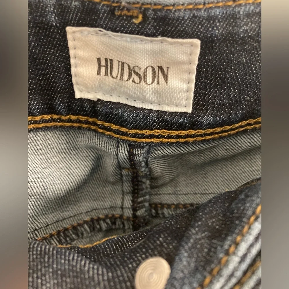 Hudson Collin Flap Skinny Dark Wash Low Rise Size 28 - Picture 4 of 11